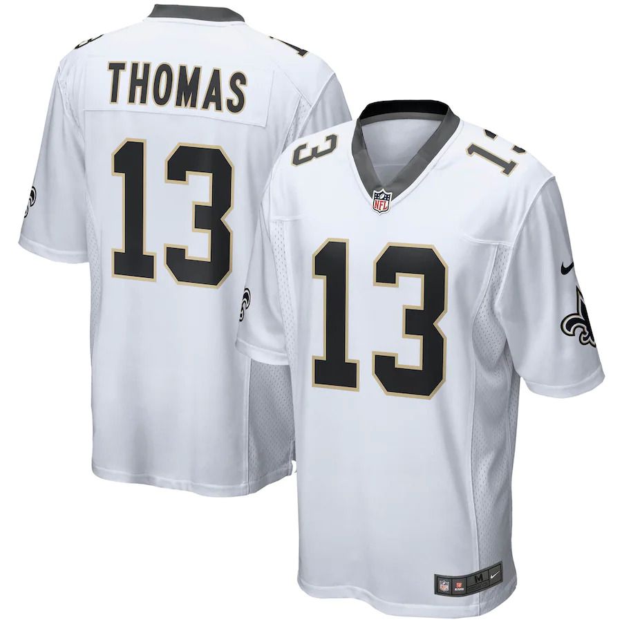 Men New Orleans Saints 13 Michael Thomas Nike White Game Player NFL Jersey